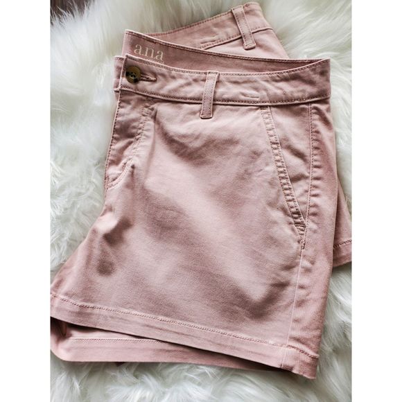 NWOT Womens Size 10 A.N.A Mid Rise Shortie Short PINK 3.5 Inseam - Picture 4 of 4